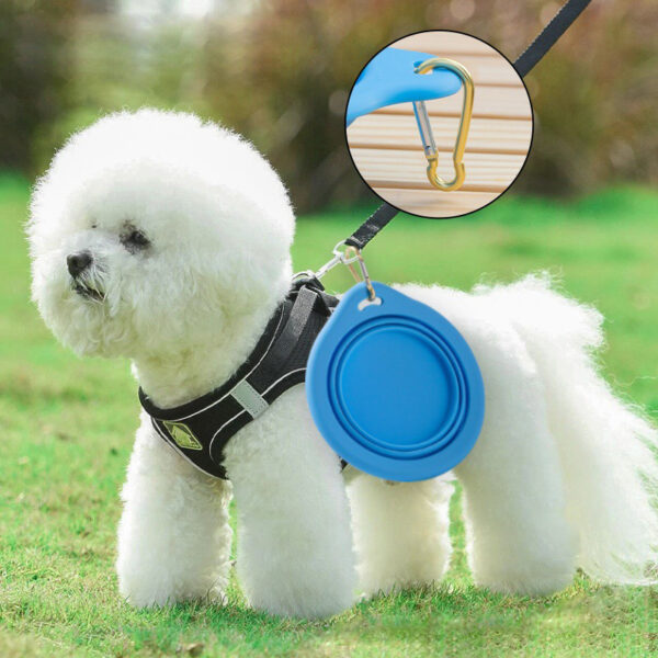 fold up dog water bowl