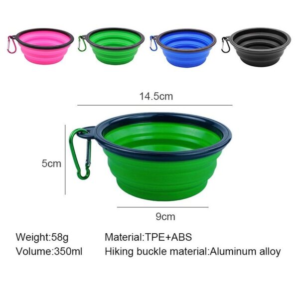 folding dog water bowl