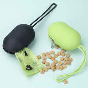 Silicone dog treat pouch