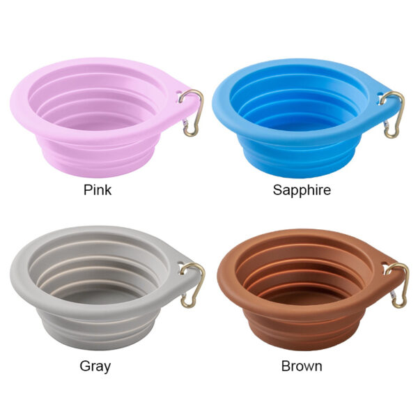 folding dog water bowl color