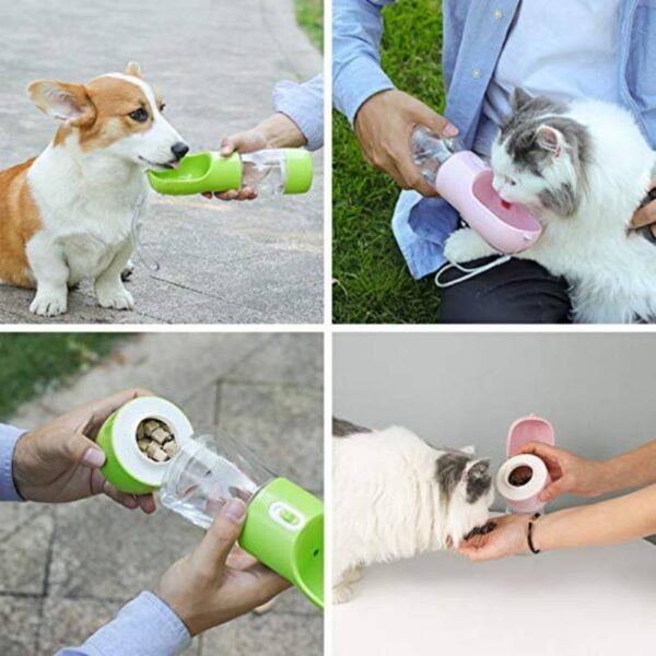 walking dog water bottle